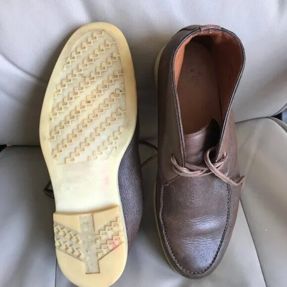 LORO PIANA Men's Walk LEATHER Chukka Boots EU 41.5, US 8 - Picture 3 of 6